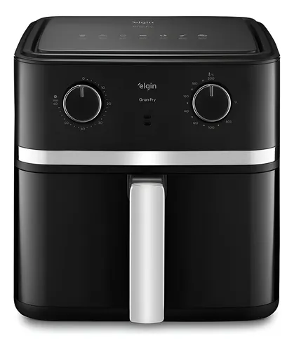 Fritadeira Elétrica Air Fryer Gran Fry Elgin - 8 Litros Preto