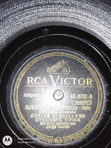 Pasta Carlos Di Sarli J Duran Rca Victor C112