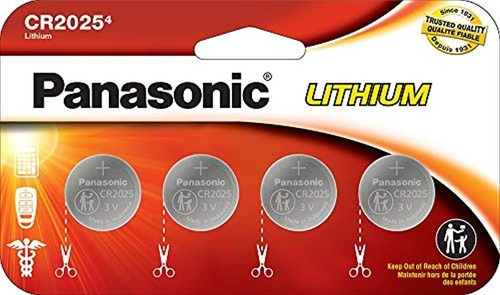 Panasonic Cr2025 - Pilas De Botón De Litio De 3 V De Larga D