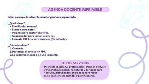 Agenda Docente Imprimible