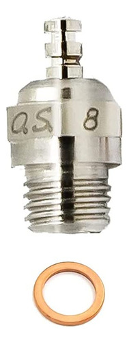 Os 8 Glow Plug, No. 8 8 Medium Silver Hot Plug Spark Pa...