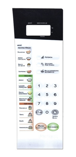 Panel Membrana De Microondas P/ Panasonic Nn556 Ar