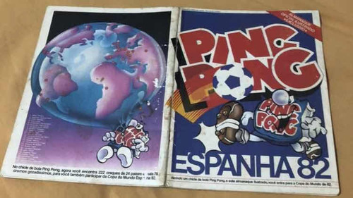 Álbum De Figurinhas Ping Pong Espanha 82 ,completo