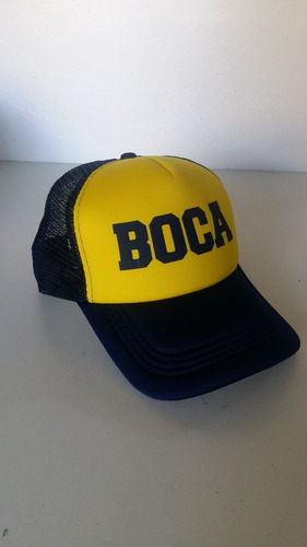 Gorra Trucker Boca Juniors Azul Y Amarillo. La Mejor