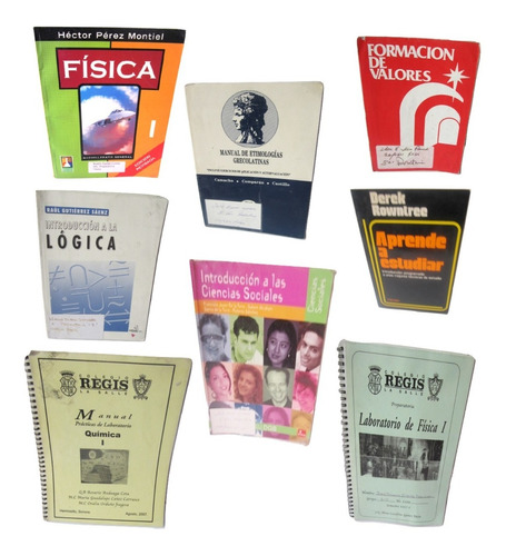 $ Lote 8 Libro Estudio Prepa Bachillerato 1987-2007 Original