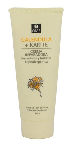 Oms Crema Reparadora Con Caléndula Karité - 200 ml
