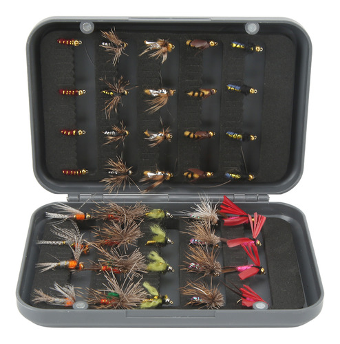 Juego Surtido De Cebos De Pesca, 40 Piezas, Señuelos Y Mosca