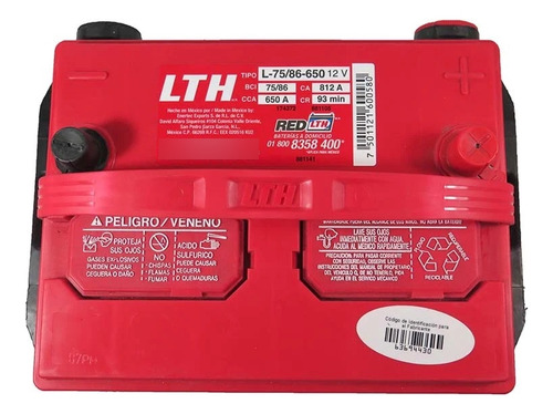 Batería Lth Modelo: L-75/86-650