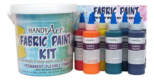 Handy Art Kit Pintura Tela 9 Color 4 Onza