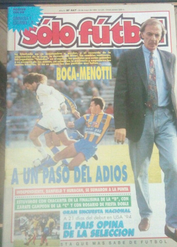 Solo Futbol 467,boca Menotti,poster Gimnasia,ascenso Cadu