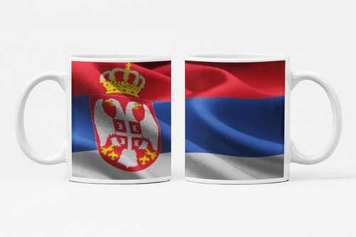 Caneca Bandeira Da Sérvia