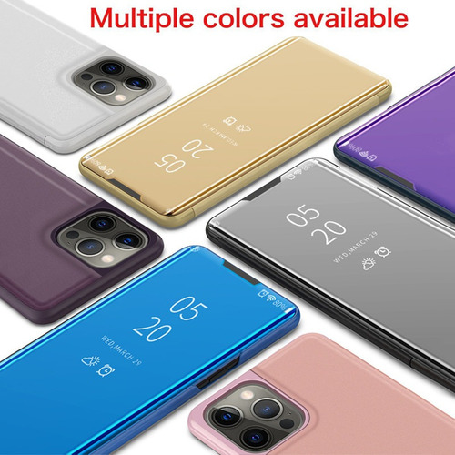 Funda Para iPhone Carcasa De Celular De Espejo Caso Con Tapa