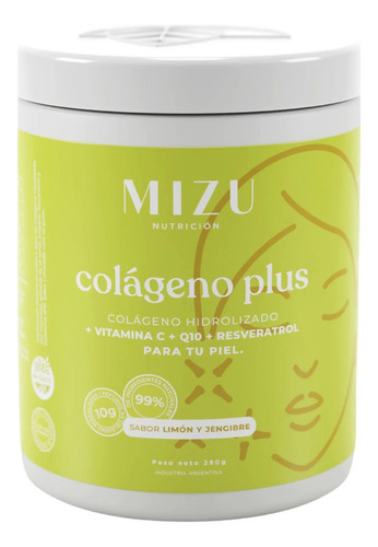 Mizu Colageno Hidrolizado Classic Sabor Limonada Pote 280 Gr