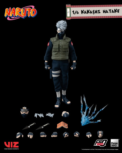Boneco Kakashi Threezero Naturo Uzumaki Action Figure Itachi