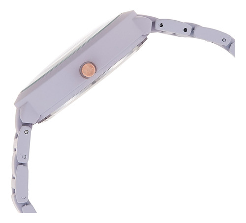 Pulsera De Goma Watch Nine West, Color Lavanda, Para Mujer