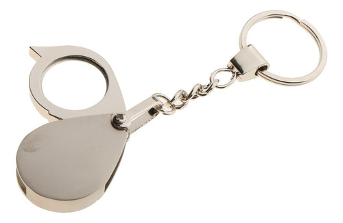 Lupa Plegable De La Joyería Del Bolsillo 15x Llavero De La
