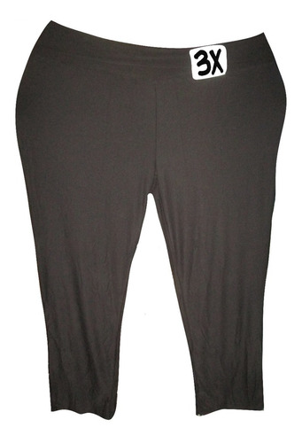 Pantalon Negro Sport/yoga Talla 3x (42/44) Bobbie Brooks 