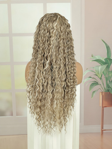Diadema Queentas Pelucas De Cabello Largas Rizada Rubia