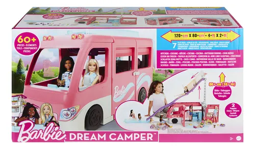 Barbie Dream Camper 60 Accesorios 120cm Mattel HCD46