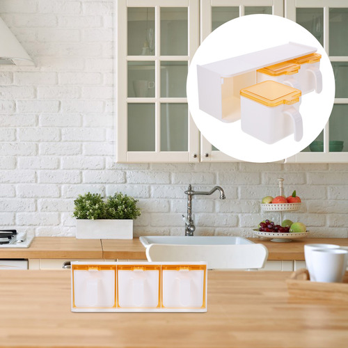 Caja De Condimentos Montada En La Pared Sin Perforaciones
