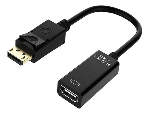 Adaptador Genérico Displayport A Hdmi, Negro