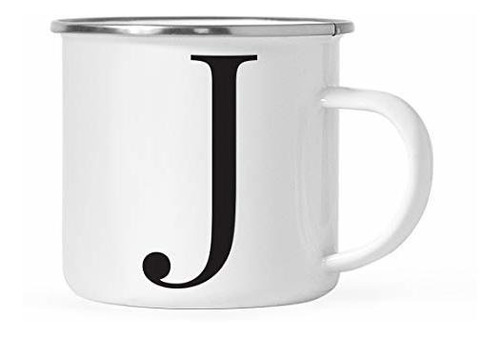 Taza Acero Inoxidable 11oz. Monograma J, Navidadcampamento