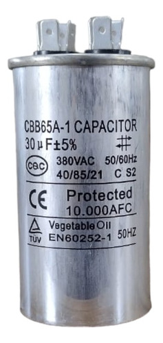 Capacitor Partida Para Ar Condicionado 30uf 380v - Aws