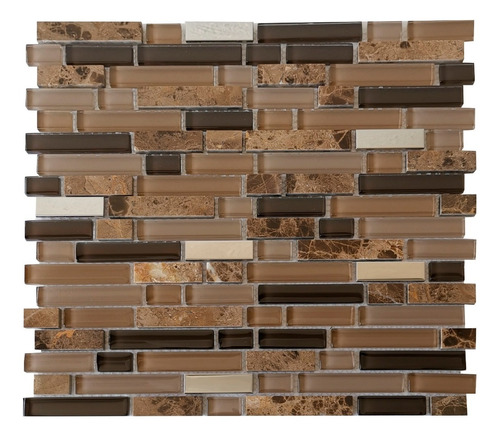 6 X Malla Mosaico Decorativa Cenefa Vidrio Marmol Latitude