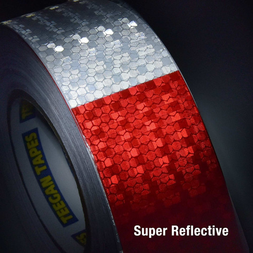 Cinta Reflectante Para Ropa Remolque Automovile Rojo 2