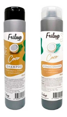 Shampoo 370cc + Acondicionador 370cc - Coco Frilayp Secos