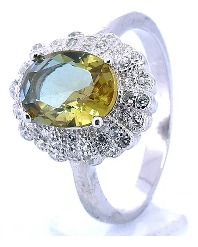 Anillo De Plata Con Piedra Zultanita Natural Plata .925