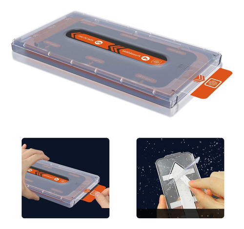 Imagen 9 de 10 de 2 Micas Ez Armor Para iPhone Vidrio Premium Auto Instalacion