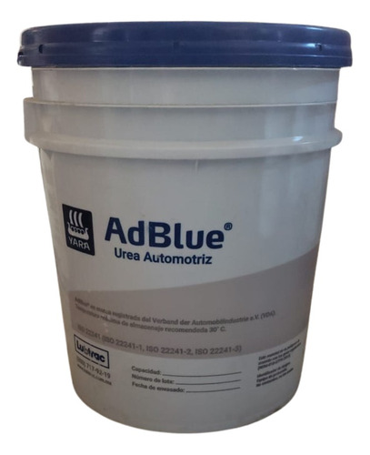 Urea Automotriz Adblue Yara Cubeta 19l