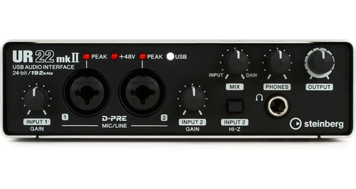 Interfaz De Grabación Placa De Sonido Usb Steinberg Ur22mkii