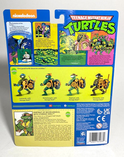 Tmnt Torguas Ninja Michelangelo With Storage Shell Playmates