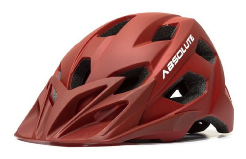 Capacete Absolute Prime Ex Ciclismo Mtb Speed Dh Viseira Cor Vermelho Tamanho G(58-61cm)