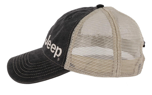 Gorra Trucker Jeep Garment Washed - Negro