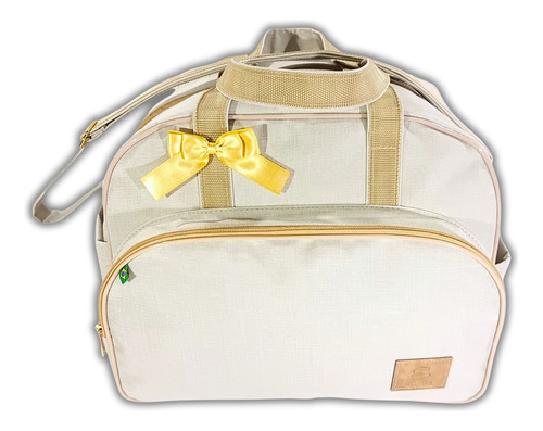 Kit Bolsa Maternidade Bebe Menina Menino Com Trocador - 3pçs Cor Gelo Desenho do tecido Listras