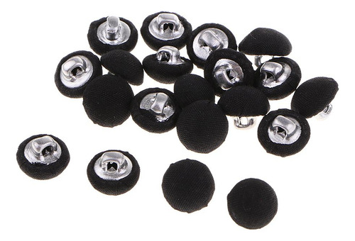 20 Piezas Botón Cubierto De Tela Hebilla Para Coser