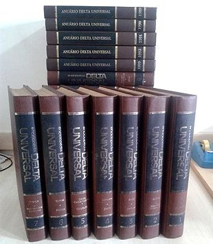 Enciclopédia Delta Universal Completa  15 Volumes 5 Anuários