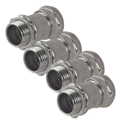 4 Conector Hubbell 3/4 Compresión Pared Delgada Hub-2903