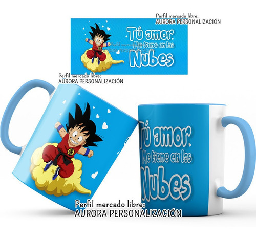 Mug  Oreja Azul Taza Amor San Valentin Super Heroes Pareja