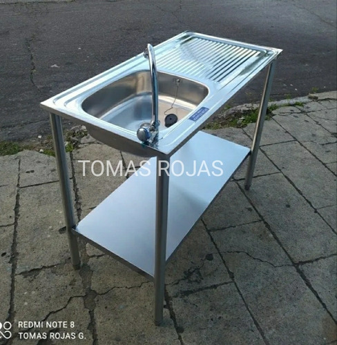 Imagen 2 de 6 de Lavabo Fregadero Lavaplatos Acero Inoxidable Americano
