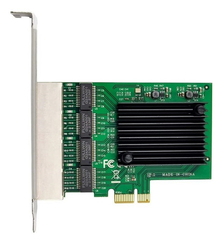 Tarjeta De Red X-media Pci-e Express X1 4 Puertos Gigabit Lp