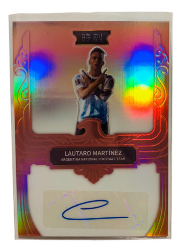 Carta Lautaro Martinez Autógrafo Fansmall Argentina Numerada