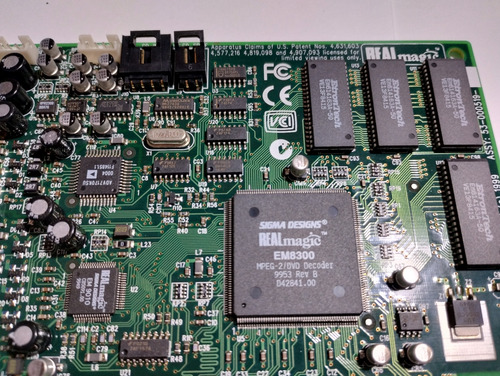 Decodificadora Realmagic Em8300 Mpeg-2/dvd Pci - La Plata (Usado)