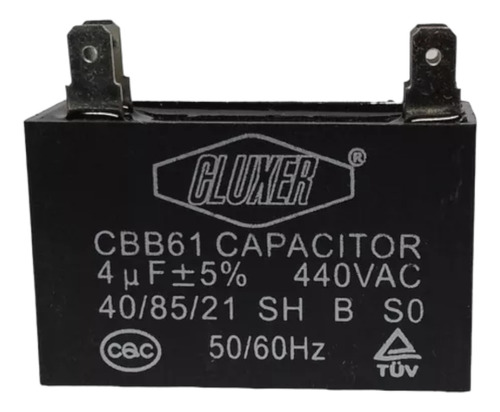 Capacitor Cbb61 De 4 Mf Para Mini Split O Ventiladores 450v