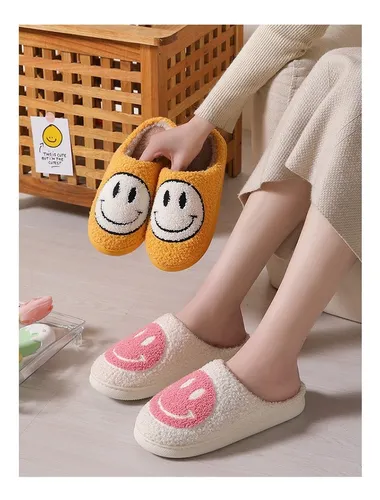 Pantuflas De Algodón Afelpado Smile Winter