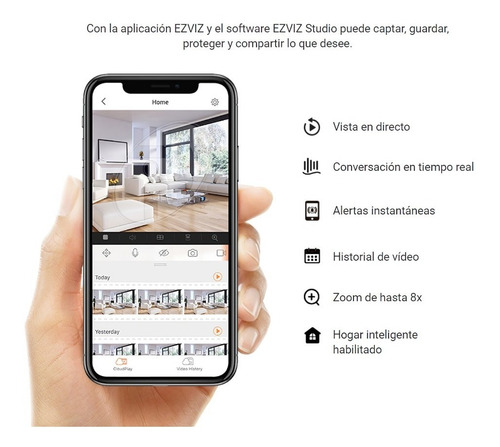 Camara Seguridad Domo Ip Wifi Hd Casa In4 Zoom Preset 128gb