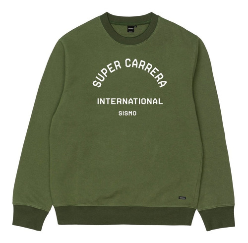 Buzo Buzo Sismo Super Carrera Crewneck Verde 2251